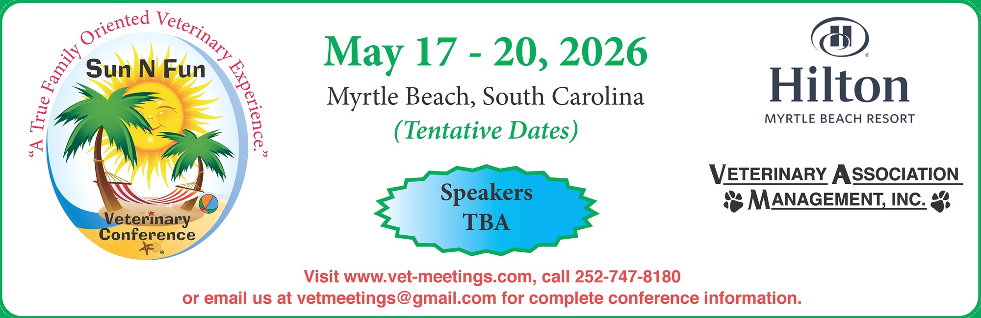 Sun N Fun Veterinary Conference at the Hilton Myrtle Beach Resort