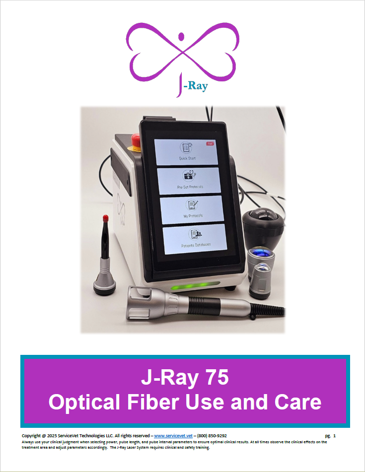 J-Ray 75 Optical Fiber Use and Care Document